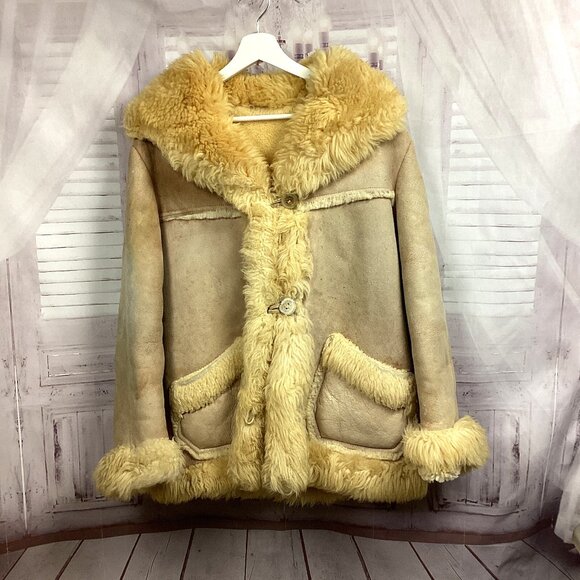 Overland Sheepskin Coat Cream Penny Lane Style